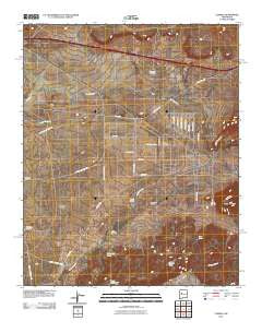 Correo New Mexico Historical topographic map, 1:24000 scale, 7.5 X 7.5 Minute, Year 2010