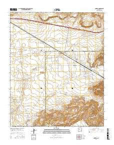 Correo New Mexico Current topographic map, 1:24000 scale, 7.5 X 7.5 Minute, Year 2017