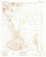 Cotton City New Mexico Historical topographic map, 1:24000 scale, 7.5 X 7.5 Minute, Year 1964
