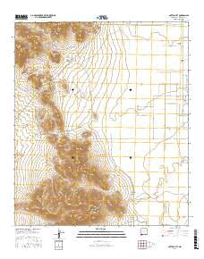 Cotton City New Mexico Current topographic map, 1:24000 scale, 7.5 X 7.5 Minute, Year 2017