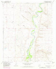 Cottonwood Draw New Mexico Historical topographic map, 1:24000 scale, 7.5 X 7.5 Minute, Year 1967