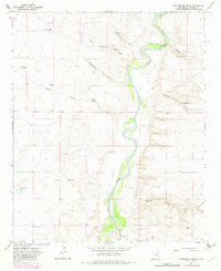 Cottonwood Draw New Mexico Historical topographic map, 1:24000 scale, 7.5 X 7.5 Minute, Year 1967
