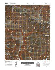Cottonwood Canyon New Mexico Historical topographic map, 1:24000 scale, 7.5 X 7.5 Minute, Year 2011