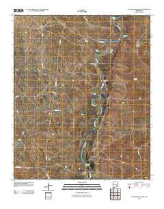 Cottonwood Draw New Mexico Historical topographic map, 1:24000 scale, 7.5 X 7.5 Minute, Year 2010