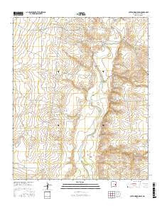 Cottonwood Draw New Mexico Current topographic map, 1:24000 scale, 7.5 X 7.5 Minute, Year 2017