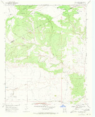 Cow Canyon New Mexico Historical topographic map, 1:24000 scale, 7.5 X 7.5 Minute, Year 1968