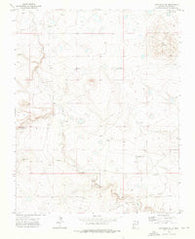 Cow Mountain New Mexico Historical topographic map, 1:24000 scale, 7.5 X 7.5 Minute, Year 1972
