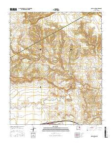 Cow Canyon New Mexico Current topographic map, 1:24000 scale, 7.5 X 7.5 Minute, Year 2017