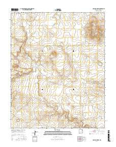 Cow Mountain New Mexico Current topographic map, 1:24000 scale, 7.5 X 7.5 Minute, Year 2017