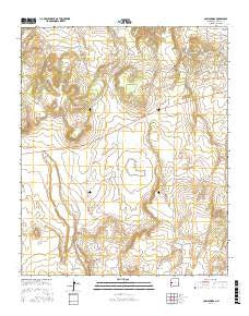 Cow Springs New Mexico Current topographic map, 1:24000 scale, 7.5 X 7.5 Minute, Year 2017