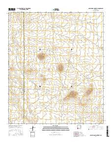 Cow Springs Mountain New Mexico Current topographic map, 1:24000 scale, 7.5 X 7.5 Minute, Year 2017