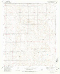 Cowboy Mesa NE New Mexico Historical topographic map, 1:24000 scale, 7.5 X 7.5 Minute, Year 1981
