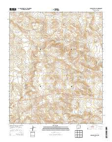 Cowboy Mesa NE New Mexico Historical topographic map, 1:24000 scale, 7.5 X 7.5 Minute, Year 2013