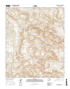 Cowboy Mesa NE New Mexico Current topographic map, 1:24000 scale, 7.5 X 7.5 Minute, Year 2017
