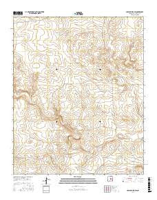 Cowboy Mesa SW New Mexico Current topographic map, 1:24000 scale, 7.5 X 7.5 Minute, Year 2017