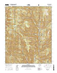 Cowles New Mexico Current topographic map, 1:24000 scale, 7.5 X 7.5 Minute, Year 2017