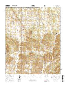 Cox Peak New Mexico Current topographic map, 1:24000 scale, 7.5 X 7.5 Minute, Year 2017