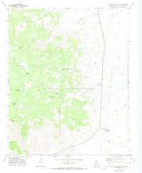 Coyote Canyon NW New Mexico Historical topographic map, 1:24000 scale, 7.5 X 7.5 Minute, Year 1970