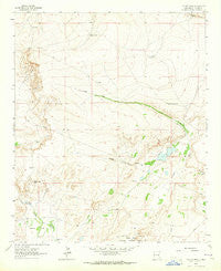 Coyote Draw New Mexico Historical topographic map, 1:24000 scale, 7.5 X 7.5 Minute, Year 1963