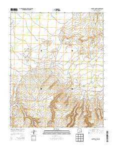 Coyote Canyon New Mexico Current topographic map, 1:24000 scale, 7.5 X 7.5 Minute, Year 2013