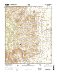 Coyote Canyon NW New Mexico Current topographic map, 1:24000 scale, 7.5 X 7.5 Minute, Year 2017