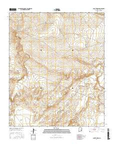Coyote Draw New Mexico Current topographic map, 1:24000 scale, 7.5 X 7.5 Minute, Year 2017