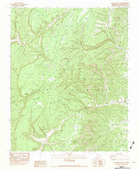 Crevasse Canyon New Mexico Historical topographic map, 1:24000 scale, 7.5 X 7.5 Minute, Year 1982