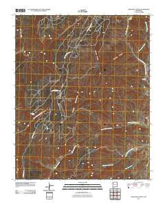 Crevasse Canyon New Mexico Historical topographic map, 1:24000 scale, 7.5 X 7.5 Minute, Year 2010