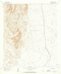 Crocker New Mexico Historical topographic map, 1:24000 scale, 7.5 X 7.5 Minute, Year 1961