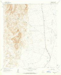 Crocker New Mexico Historical topographic map, 1:24000 scale, 7.5 X 7.5 Minute, Year 1961