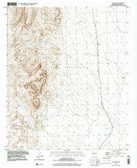 Crocker New Mexico Historical topographic map, 1:24000 scale, 7.5 X 7.5 Minute, Year 1996
