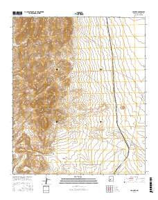 Crocker New Mexico Current topographic map, 1:24000 scale, 7.5 X 7.5 Minute, Year 2017