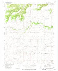 Cross L Ranch SW New Mexico Historical topographic map, 1:24000 scale, 7.5 X 7.5 Minute, Year 1972