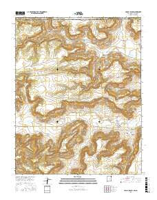 Cross L Ranch New Mexico Current topographic map, 1:24000 scale, 7.5 X 7.5 Minute, Year 2017