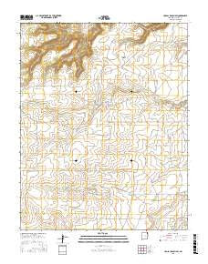 Cross L Ranch SW New Mexico Current topographic map, 1:24000 scale, 7.5 X 7.5 Minute, Year 2017
