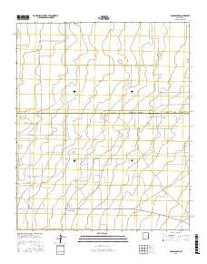 Crossroads New Mexico Current topographic map, 1:24000 scale, 7.5 X 7.5 Minute, Year 2017