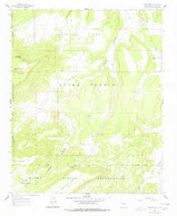 Crow Point New Mexico Historical topographic map, 1:24000 scale, 7.5 X 7.5 Minute, Year 1961