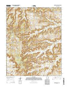 Crow Mesa East New Mexico Current topographic map, 1:24000 scale, 7.5 X 7.5 Minute, Year 2013