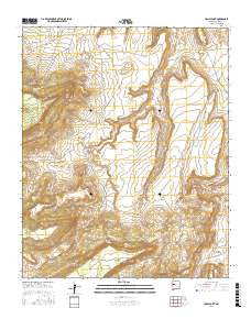 Crow Point New Mexico Current topographic map, 1:24000 scale, 7.5 X 7.5 Minute, Year 2017