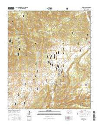 Cruzville New Mexico Current topographic map, 1:24000 scale, 7.5 X 7.5 Minute, Year 2017
