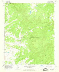 Crystal New Mexico Historical topographic map, 1:24000 scale, 7.5 X 7.5 Minute, Year 1966