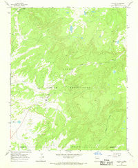 Crystal New Mexico Historical topographic map, 1:24000 scale, 7.5 X 7.5 Minute, Year 1966
