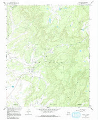 Crystal New Mexico Historical topographic map, 1:24000 scale, 7.5 X 7.5 Minute, Year 1966