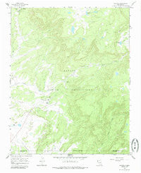 Crystal New Mexico Historical topographic map, 1:24000 scale, 7.5 X 7.5 Minute, Year 1966