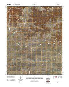 Cuates School New Mexico Historical topographic map, 1:24000 scale, 7.5 X 7.5 Minute, Year 2010