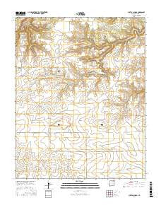 Cuates School New Mexico Current topographic map, 1:24000 scale, 7.5 X 7.5 Minute, Year 2017