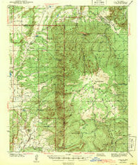 Cuba New Mexico Historical topographic map, 1:62500 scale, 15 X 15 Minute, Year 1943