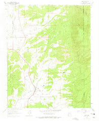 Cuba New Mexico Historical topographic map, 1:24000 scale, 7.5 X 7.5 Minute, Year 1963