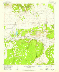 Cubero New Mexico Historical topographic map, 1:24000 scale, 7.5 X 7.5 Minute, Year 1957
