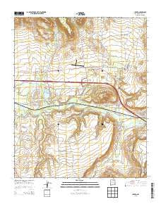 Cubero New Mexico Historical topographic map, 1:24000 scale, 7.5 X 7.5 Minute, Year 2013
